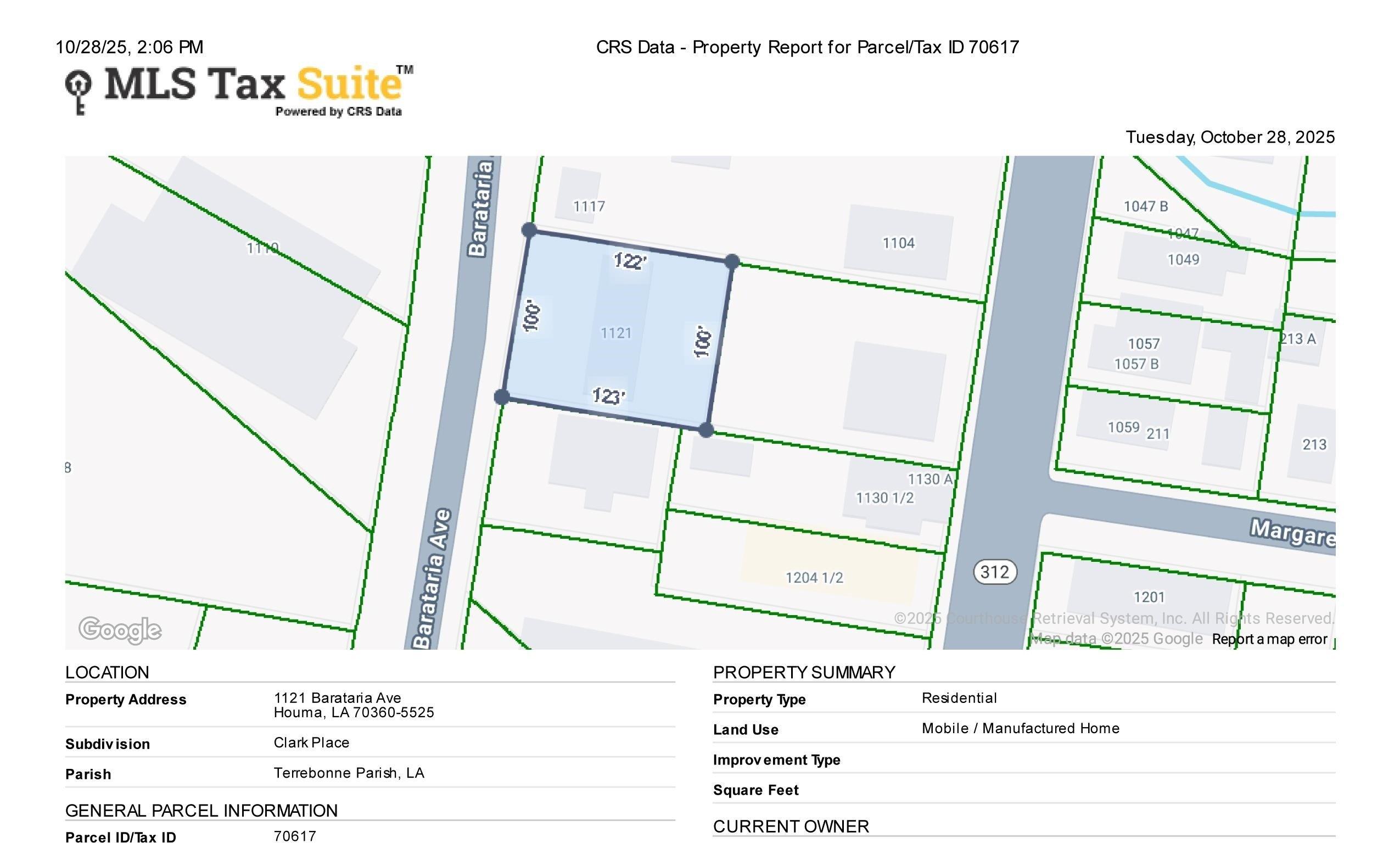 Property Image for 1121 Barataria Ave